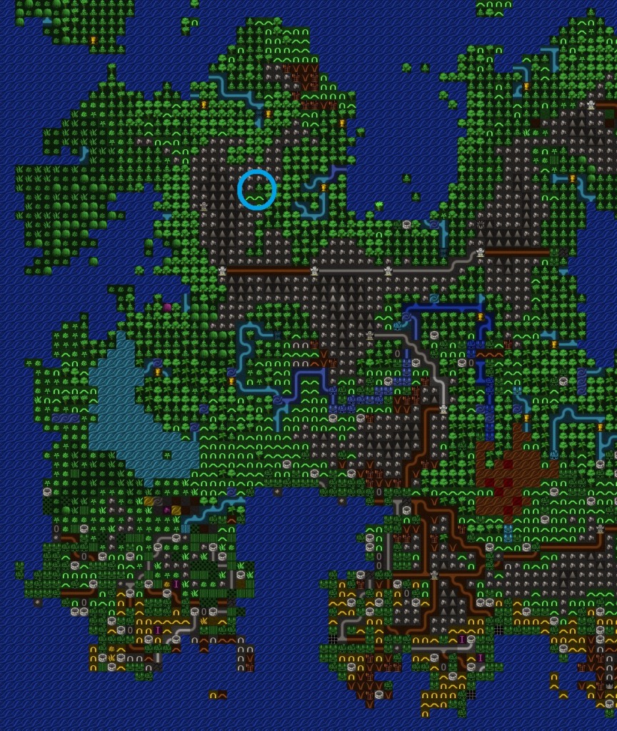 Our highest resolution inmage yet, with the region of the Fortress apparently called "Bronzebanners" marked.